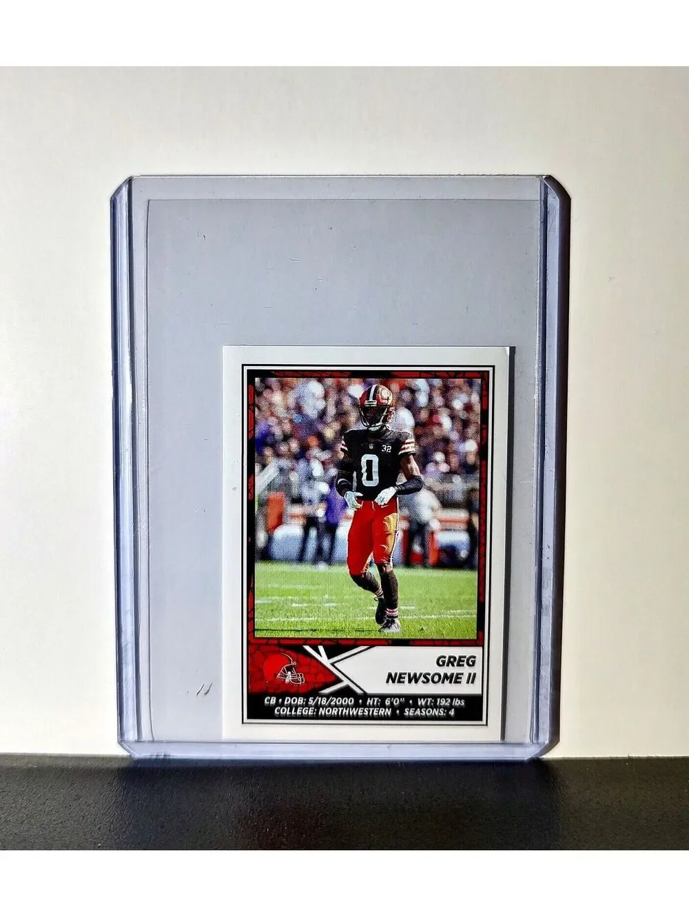 Greg Newsome II 2024 Panini NFL Sticker #150 Cleveland Browns